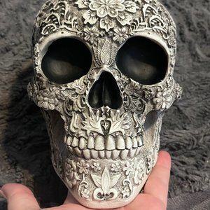 Resin skull, sugar skull table top decor